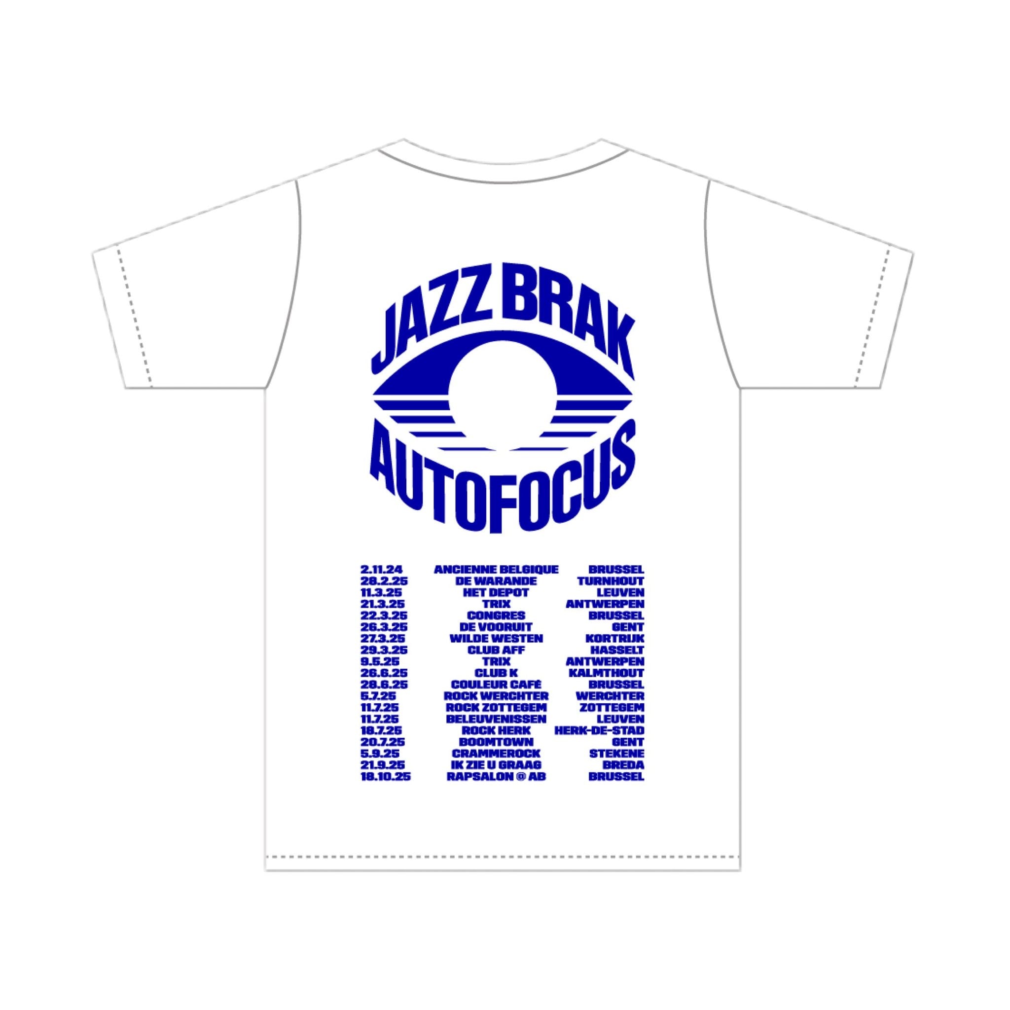 AUTOFOCUS TOUR 2025 TSHIRT WHITE