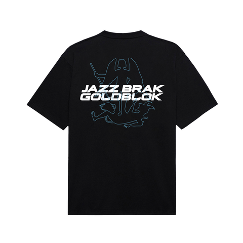 JAZZ X GOLDBLOK HEAVY TSHIRT BLACK/BLUE