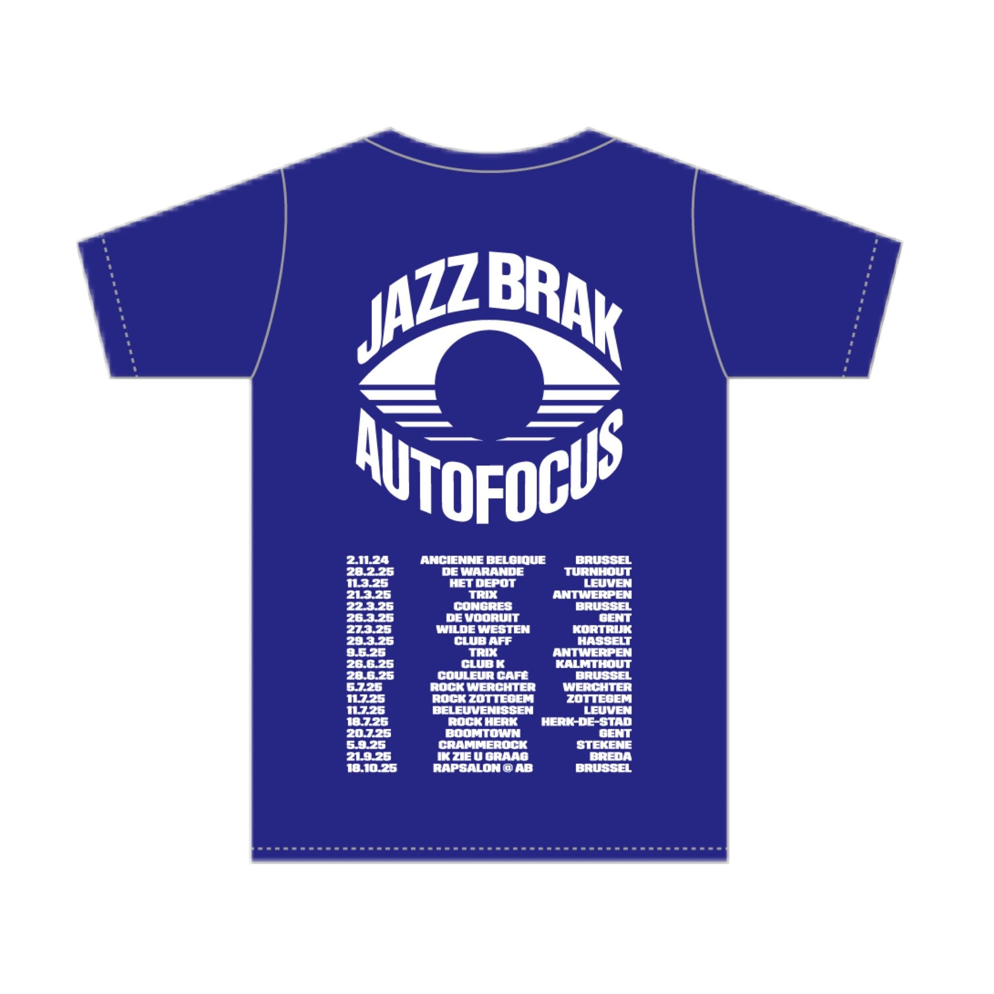 AUTOFOCUS TOUR 2025 TSHIRT BLUE